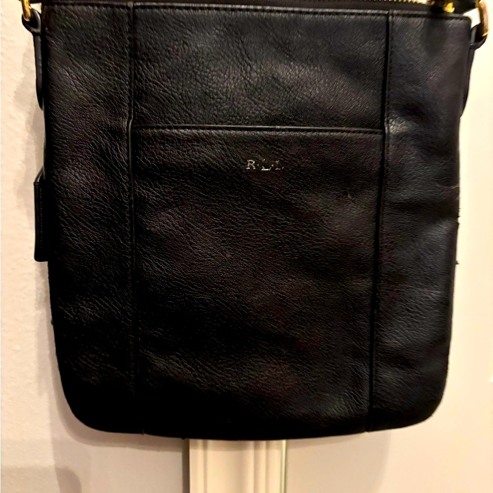 Ralph Lauren Black Bag with Gold Accent